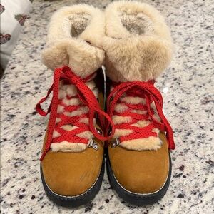 J. Crew Suede & Faux Fur Boots - Size 8